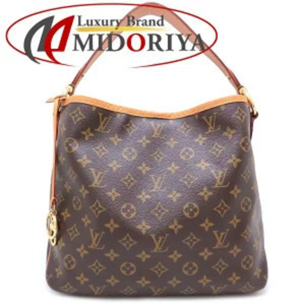 Louis Vuitton Monogram Delightful Pivoine Shoulder Bag Canvas Leather Brown